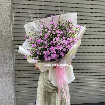 Purple Devotion Bó Hoa Thạch Thảo Tím Trung