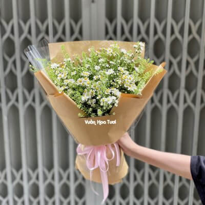 Bó Hoa Sinh Nhật Tana Thảo Trắng